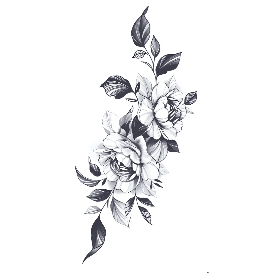 Graceful Peony Cascade